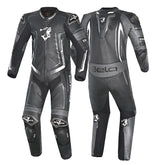 BELA ROCKET MIX KANGAROO 2 PC Moto Couro Fato Preto Antracite
